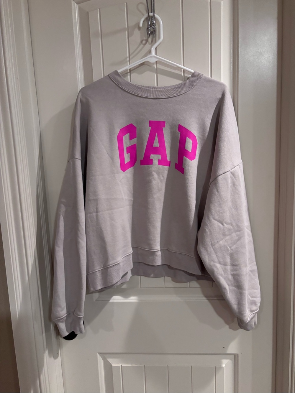 GAP Crewneck Sweatshirt with Hot Pink Logo